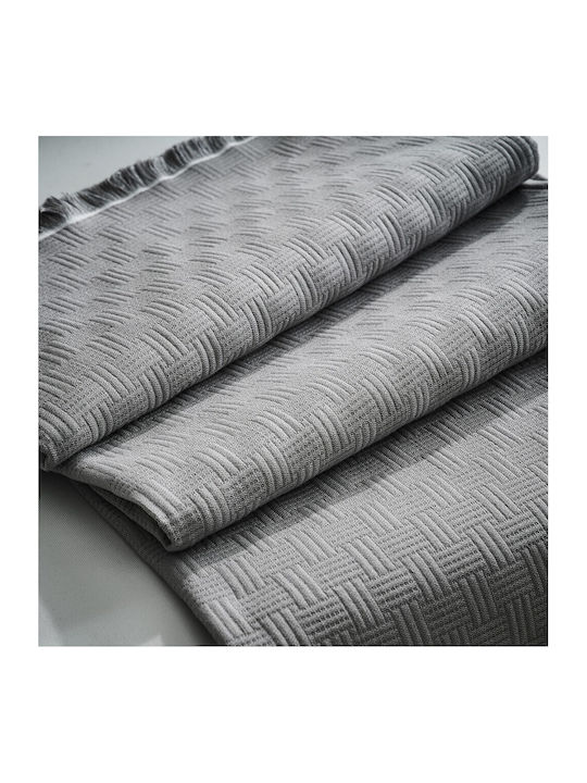 Gofis Home Ilania Ριχτάρι Διθέσιου Καναπέ Ζακάρ 180x250εκ. Rock Grey 318