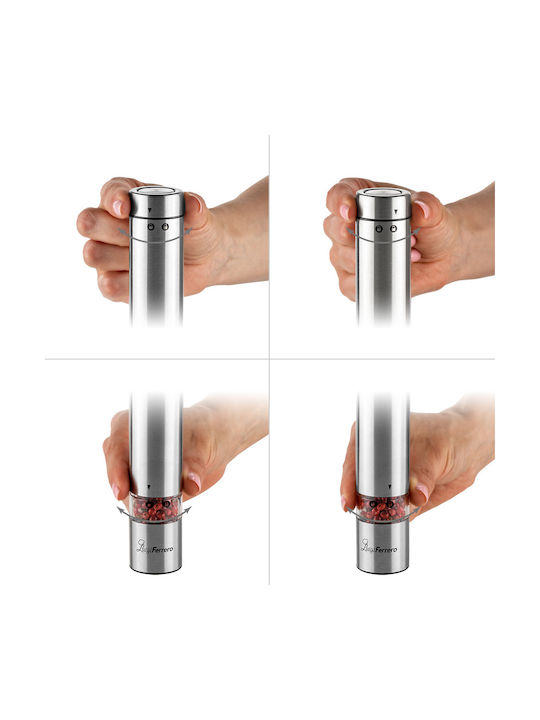 Luigi Ferrero FR-306E Electric Inox Pepper Mill Silver