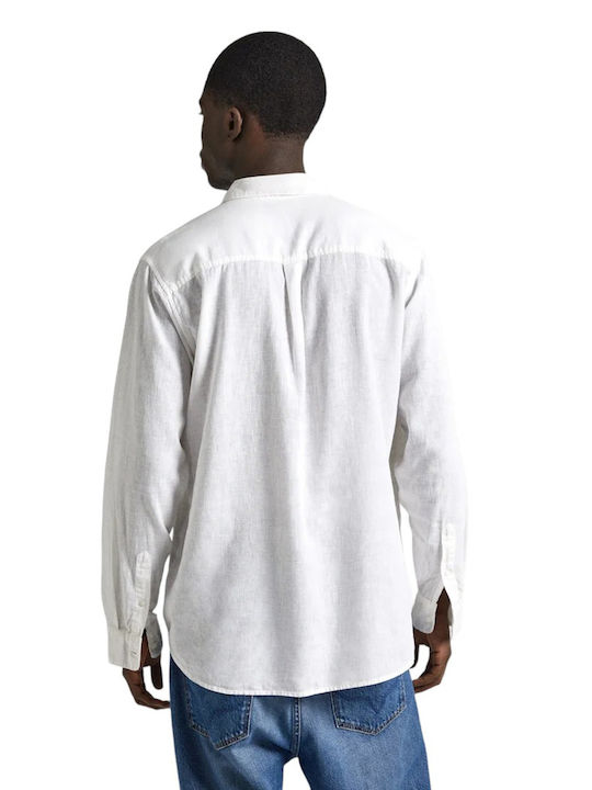 Paytton Βαμβακερό Πουκάμισο σε Κανονική Γραμμή White