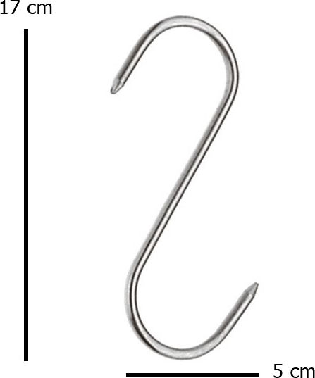 Set 12 Meat Smoking Hooks Ideallstore Butchery 17 Cm Stainless Steel