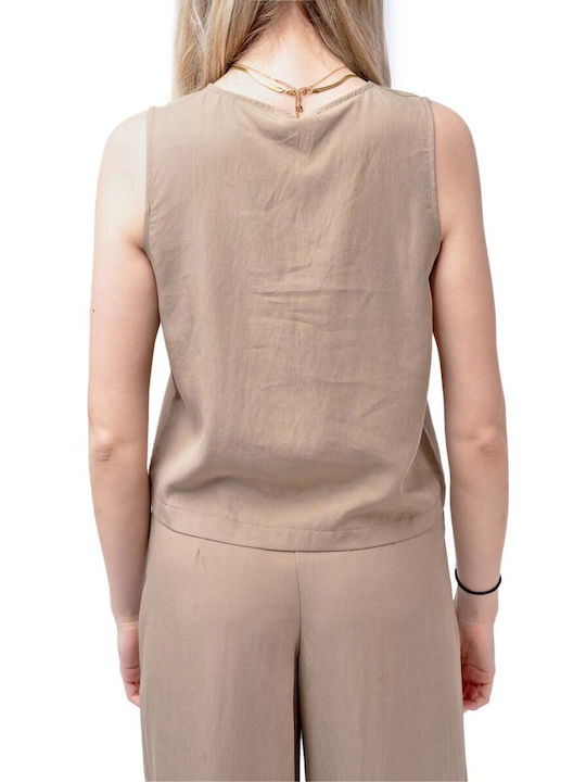 Moutaki Damen Bluse Beige