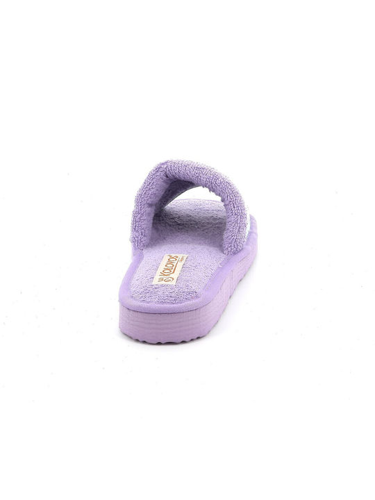 Terry Winter Women's Slippers in Purple color