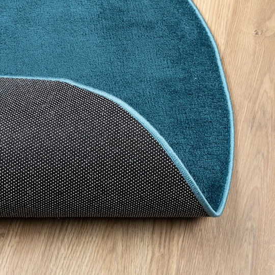 vidaXL Oviedo Rug Round Turquoise