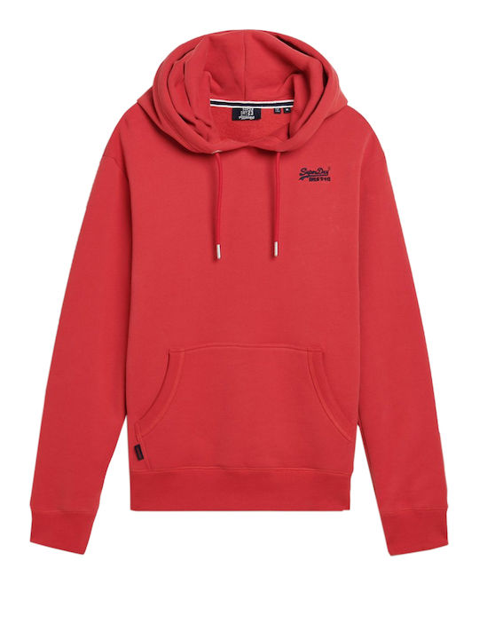 Superdry Essential Logo Φούτερ Cranberry Crush Red