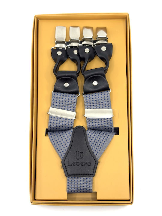 Legend Accessories Suspenders Printed Gray