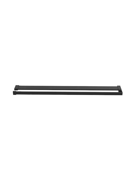 vidaXL Divider de verandă Duș cu Glisare Ușă 80x195cm Dungi Negru