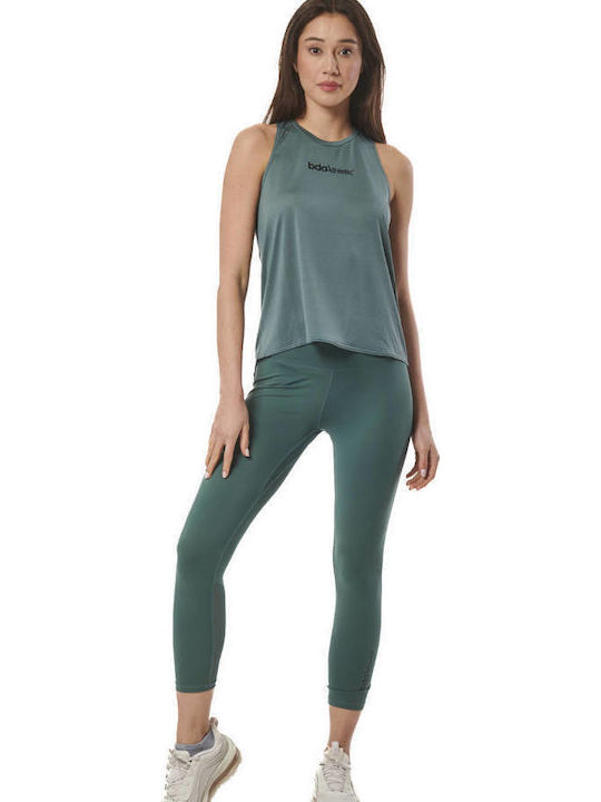 Women's Cropped Training Legging Pine Green