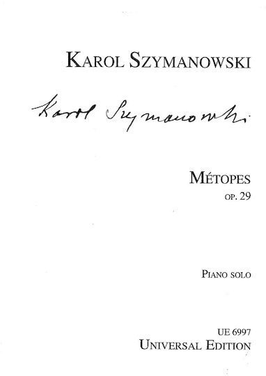 Universal Edition Szymanowski - Metopes,