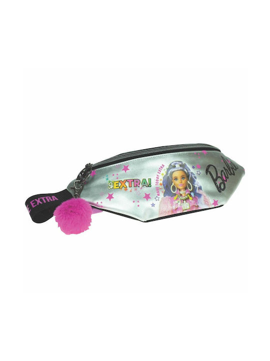 Barbie Kids Waist Bag Gray 30cmx8cmx9cmcm