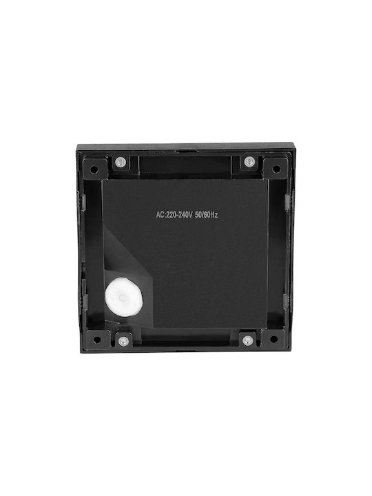 V-TAC Επιτοίχια Εξωτερική Πλαφονιέρα LED IP65 2W με Φυσικό Λευκό Φως 12.4x12.4εκ.