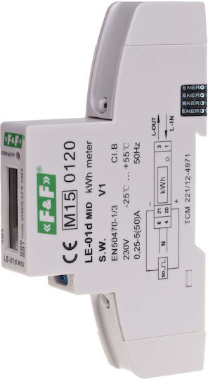 F&F Elektrische Messgeräte Digital Schiene Monofasig LE-01d