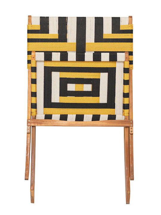 Καρέκλα Εξωτερικού Χώρου Ξύλινη Verano Multicolor 78x60x72.5εκ.