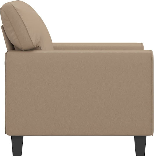Sessel aus Kunstleder Cappuccino 94x77x80cm