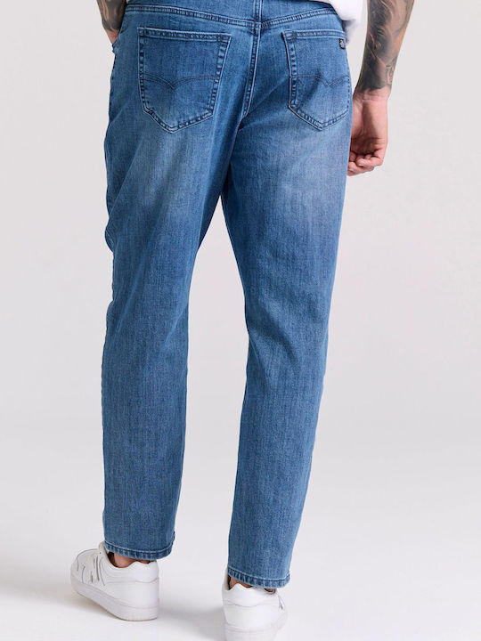 Funky Buddha Men's Jeans Pants in Relaxed Fit Blue