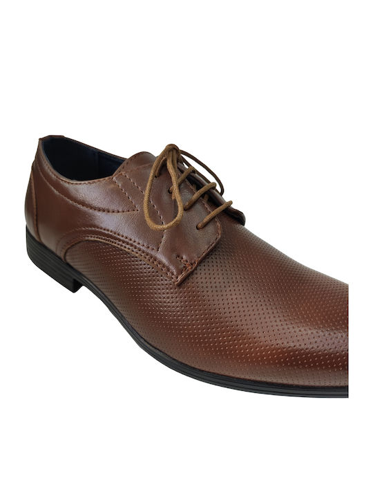 Men's Synthetic Leather Casual Shoes Tabac Brown