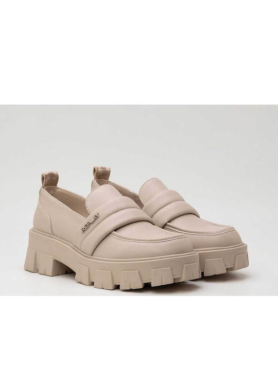 Damen Loafers in Beige Farbe