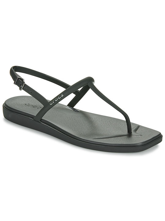 Crocs Miami Damen Flache Sandalen in Schwarz Farbe