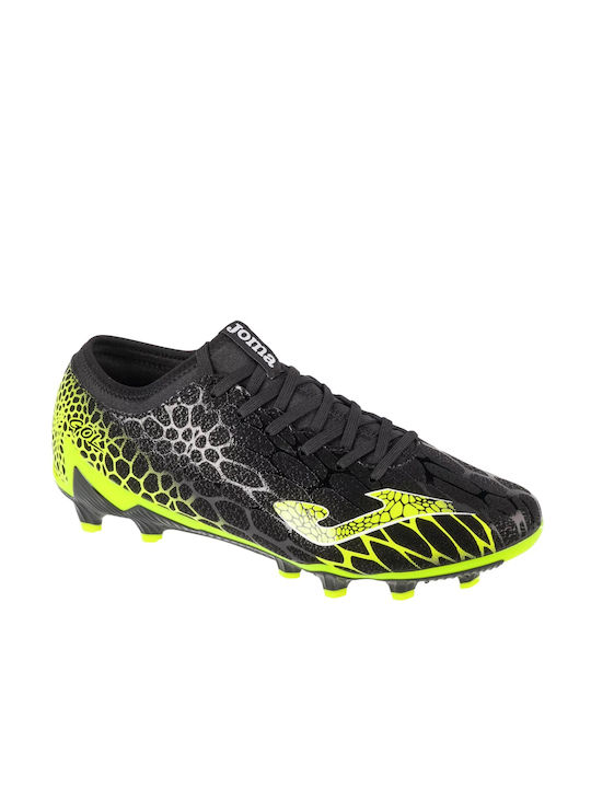 Joma Low Football Shoes FG with Cleats Black