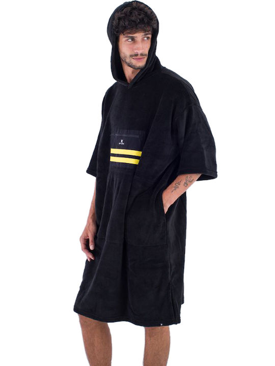 Hurley Strandponcho Schwarz