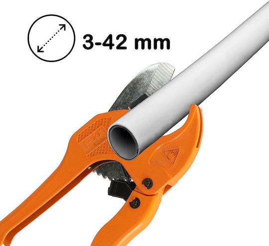 ikonka Ikonka Hydraulic Pipe Cutter Hand Ratchet Maximum Cutting Diameter 42mm for Iron Steel