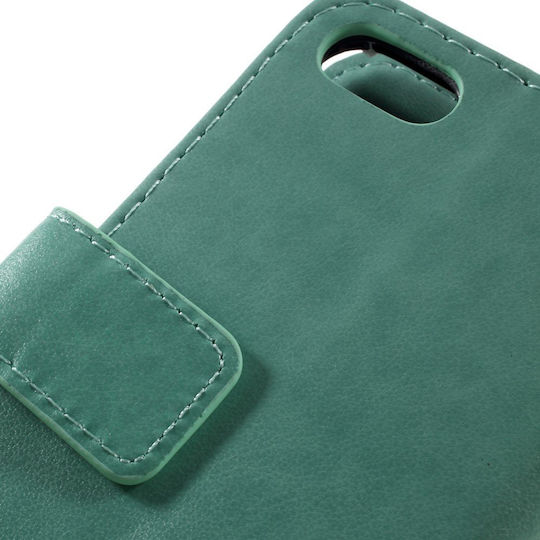 Erbord Книга Изкуствена кожа / Пластмаса / Силикон Зелен (iPhone 8/7)