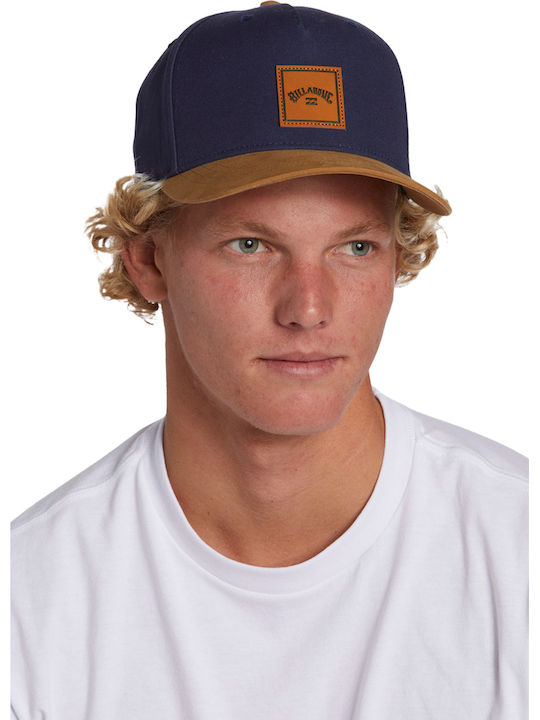 Stacked Men's Snapback Cap Navy Blue