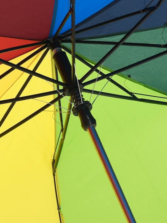 vidaXL Regenschirm Kompakt Mehrfarbig