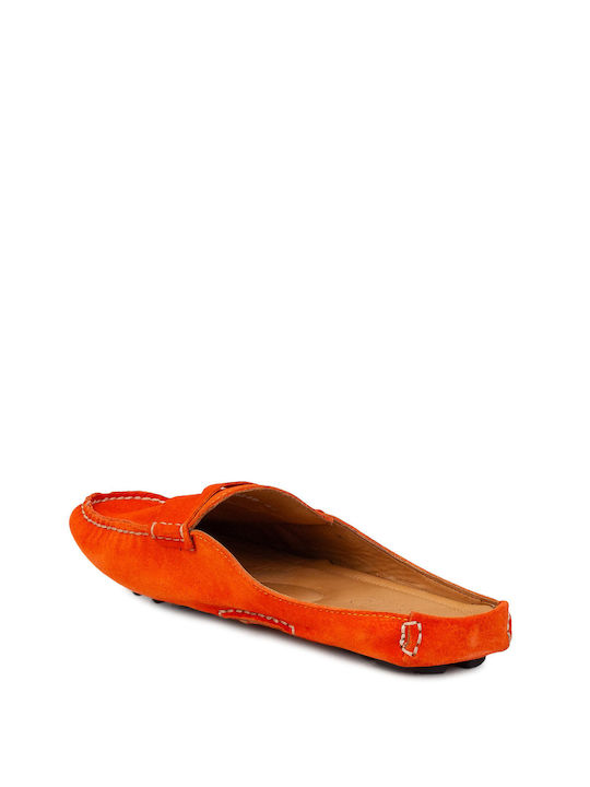 Mocasini barbati in Portocaliu Culori
