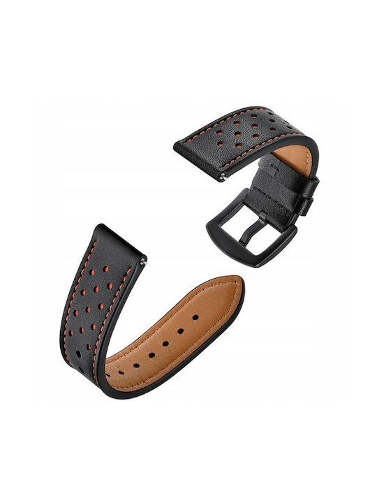 Spacecase Curea Piele Negru (Galaxy Watch 42mm - Ceas Galaxy 42mm)