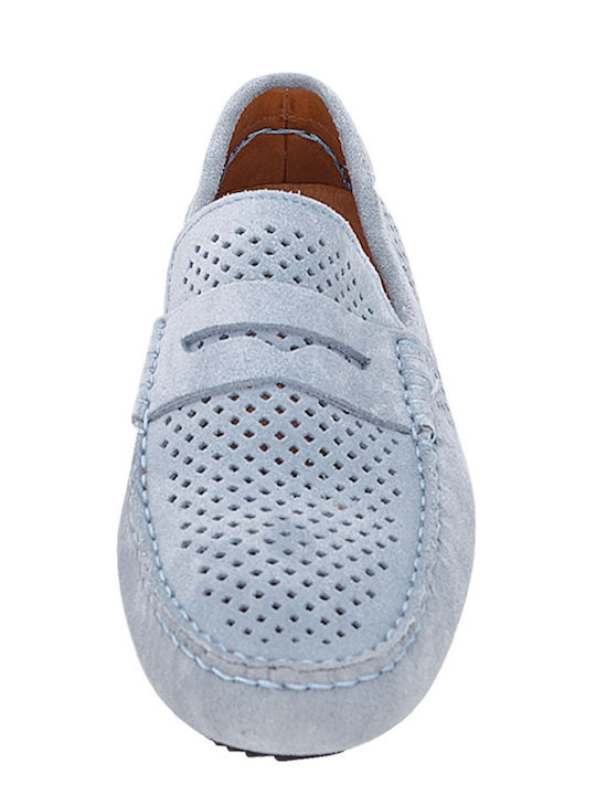 Melsen Suede Ανδρικά Loafers σε Μπλε Χρώμα