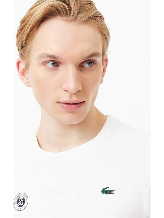 Lacoste Roland Garros TH8309-001 Ανδρική Μπλούζα Λευκή