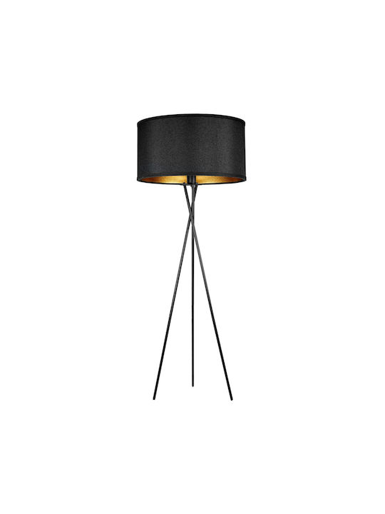 Adviti Floor Lamp H165xW45cm. with Socket for Bulb E27 Black