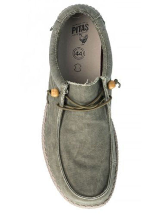 Men's Leather Moccasins Green