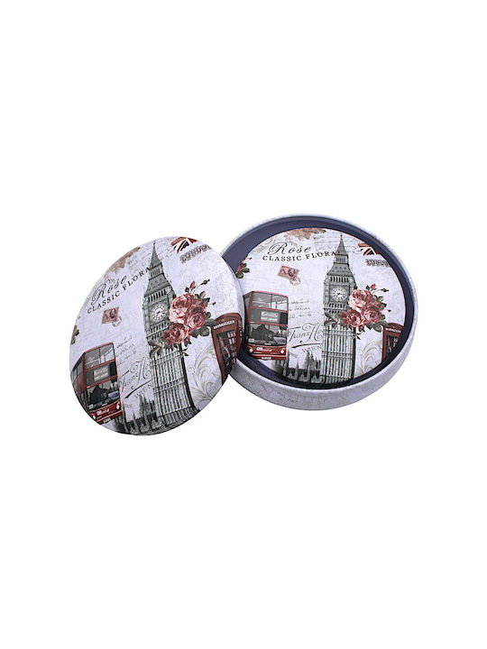 Metallic Decorative Boxes Set 3pcs