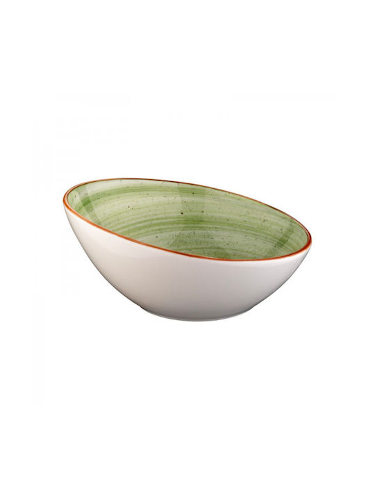 Bonna Serving Bowl Round made of Porcelain Green with Diameter 22cm