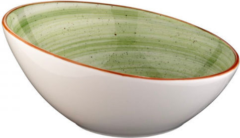Bonna Serving Bowl Round made of Porcelain Green with Diameter 22cm