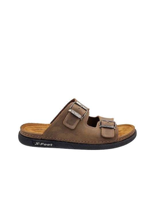 Fiore Men's Sandals Tabac Brown