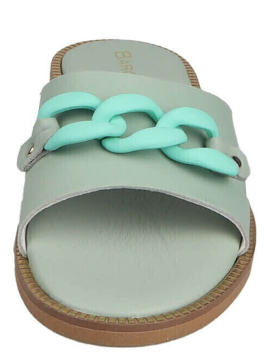 Women's Flat Sandals in Green Color