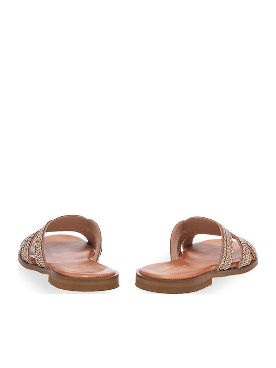 Sandale Casual Damă din Piele Aur