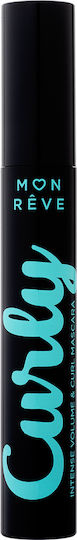 Mon Reve Curly Mascara für Band, Eisstockschießen & Länge 04 Emerald 12ml