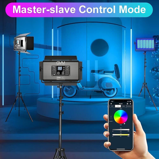 GVM-1500D-2L Photography & Video Lighting Kit 2 Lights 75W RGB With Tripod