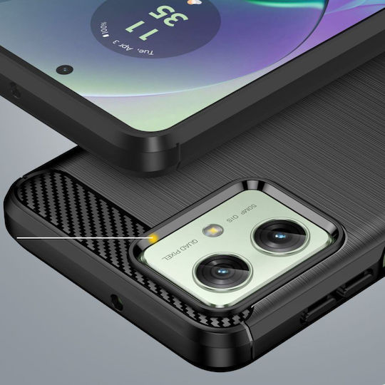 Tech-Protect Back Cover Σιλικόνης Μαύρο (Motorola Moto G54)