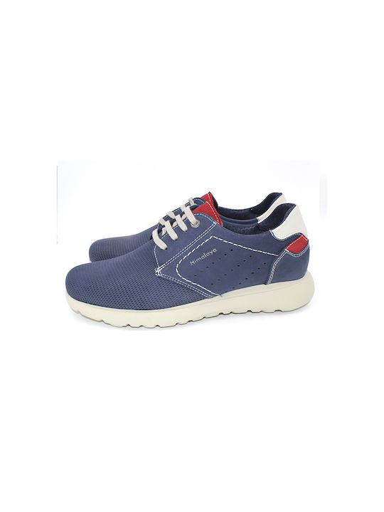 Himalaya Leder Herren Freizeitschuhe Blau