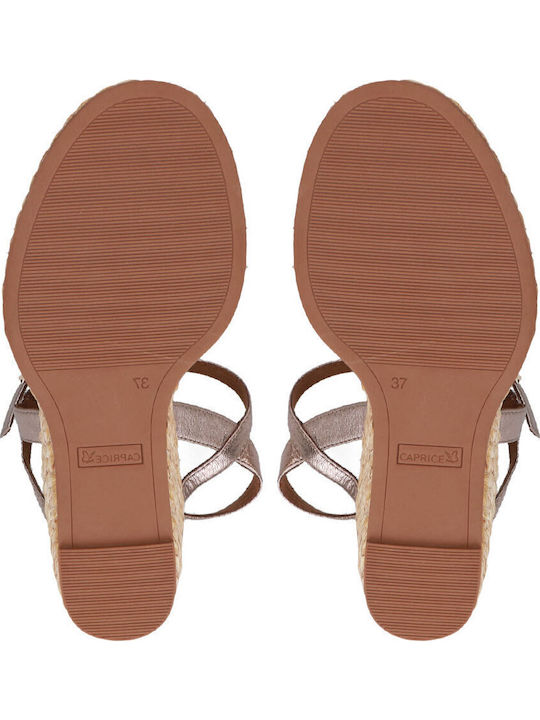 Anatomic Women's Leather Ankle Strap Platforms Brown