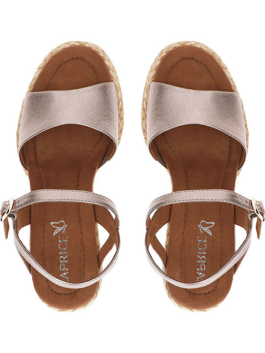 Anatomic Women's Leather Ankle Strap Platforms Brown
