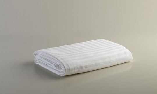 Mc Decor Hotelbettlaken Weiß Halbdoppel 180x270cm 100% Baumwolle 1Stück