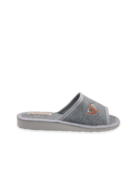 Kolovos Winter Women's Slippers in Gray color