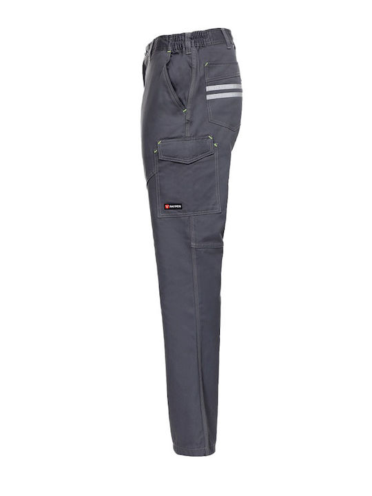 Payper Worker Stretch Reflective Work Trousers Gray