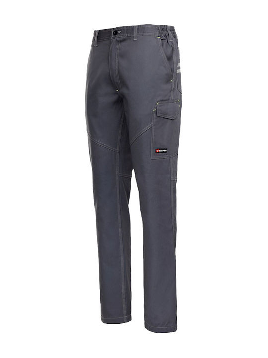 Payper Worker Stretch Reflective Work Trousers Gray