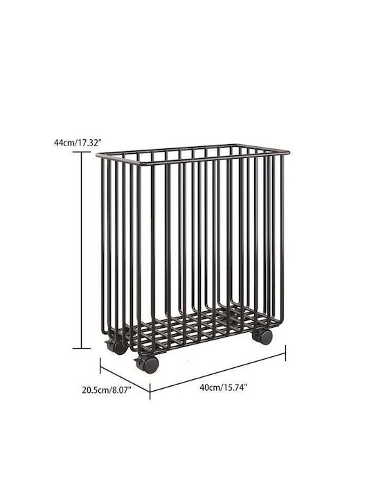 Aufbewahrungskorb für Lagerung oder Abwasch Y44x40x20,5cm Schwarz